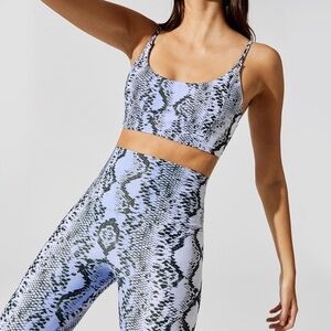 Beach Riot light blue snakeskin print leggings. XS. Perfect condition!